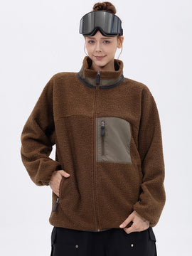 Women's Mountain-Ready Faux Sherpa Adventure Full-Zip Warm Fleece Jacket