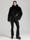 Women's Glacier Vogue Ski Jumpsuit & Faux Fluffy Fur Delish Jacket