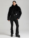 Women's Glacier Vogue Ski Jumpsuit & Faux Fluffy Fur Delish Jacket