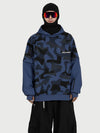 Men's Park Rider Freestyle Snow Hoodie – 2-in-1 Layered Style with Contrast Sleeves