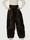 Women's Wild Motion Multi Pocket Reflective Colorblock Super Baggy Snow Pants