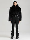 Women's Glacier Vogue Ski Jumpsuit & Faux Fluffy Fur Delish Jacket