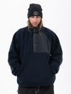 Men's Mountain-Ready Faux Sherpa Adventure Pullover Warm Fleece Sweater