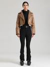 Women's Glacier Vogue Ski Jumpsuit & Fleece-Collar Faux-Leather Jacket