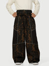Men's Wild Motion Multi Pocket Reflective Colorblock Super Baggy Snow Pants