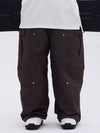 Men's Double Knee Mountain Freestyle Baggy Camo Snow Pants