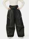 Women's Wild Motion Multi Pocket Reflective Colorblock Super Baggy Snow Pants