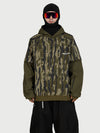 Men's Park Rider Freestyle Snow Hoodie – 2-in-1 Layered Style with Contrast Sleeves