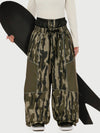 Women's Wild Motion Multi Pocket Reflective Colorblock Super Baggy Snow Pants