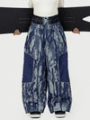 Women's Wild Motion Multi Pocket Reflective Colorblock Super Baggy Snow Pants