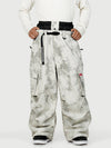Men's Functional Street Utility Belt Cargo Multi Pocket Baggy Snow Pants