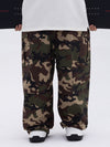 Men's Double Knee Mountain Freestyle Baggy Camo Snow Pants