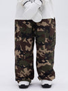 Women's Double Knee Mountain Freestyle Baggy Camo Snow Pants