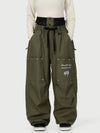 Women's Camden Punk Rivet Street Utility Cargo Snow Pants – Baggy Freestyle Fit