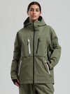 Women's Gsou Snow Durable Mountain Pro Winter Function Cargo Snow Jacket