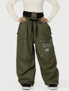 Women's Camden Punk Rivet Street Utility Cargo Snow Pants – Baggy Freestyle Fit