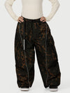 Women's Wild Motion Reflective Cargo Pockets Extra Baggy Snow Pants