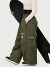 Women's Camden Punk Rivet Street Utility Cargo Snow Pants – Baggy Freestyle Fit