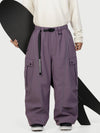 Men's Wild Motion Reflective Cargo Pockets Extra Baggy Snow Pants
