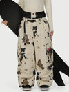 Women's Functional Street Utility Belt Cargo Multi Pocket Baggy Snow Pants