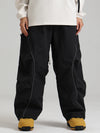 Women's Gsou Snow Luminous Edge Reflective Cargo Baggy Snow Pants