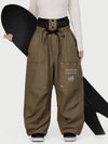 Women's Camden Punk Rivet Street Utility Cargo Snow Pants – Baggy Freestyle Fit
