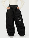 Women's Camden Punk Rivet Street Utility Cargo Snow Pants – Baggy Freestyle Fit