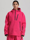 Women's Gsou Snow Durable Mountain Vibe Pullover Anorak Baggy Snow Jacket