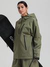 Women's Gsou Snow Durable Mountain Vibe Pullover Anorak Baggy Snow Jacket
