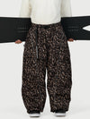 Men's Wild Motion Reflective Cargo Pockets Extra Baggy Snow Pants
