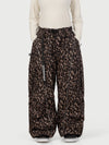 Women's Wild Motion Reflective Cargo Pockets Extra Baggy Snow Pants