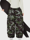 Women's Wild Motion Reflective Cargo Pockets Extra Baggy Snow Pants