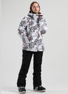 Women's SMN Winter Flowers Beauty Waterproof Winter Snowboard Suit