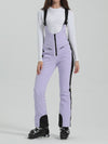 Women's Gsou Snow Elegant Flare Ski Bibs Pants