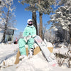 Women's Unisex North White Colorful Sky One Piece Snowsuit