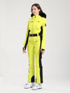 Women's Gsou Snow Classic Faux-Fur Trim Flare Dawn Ski Suit