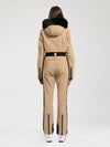 Women's Gsou Snow Classic Faux-Fur Trim Flare Dawn Ski Suit