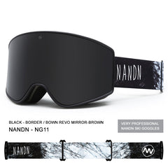 Nandn Unisex Winter Snowboard Protection Interchangeable Ski Goggles