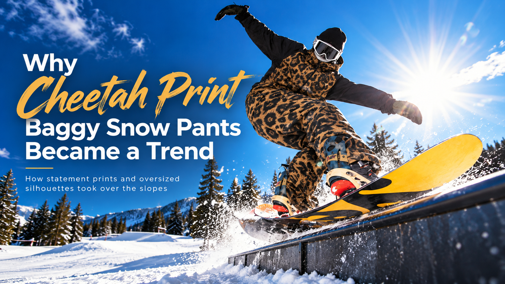 Why Cheetah Print Baggy Snow Pants Became a Trend