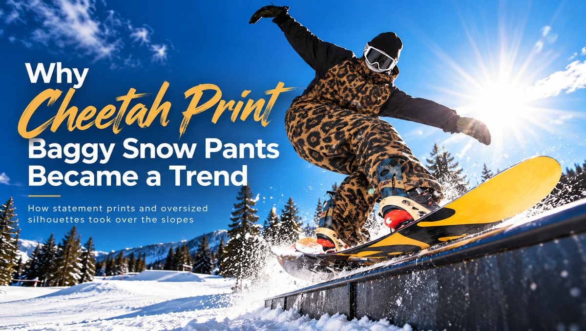 Why Cheetah Print Baggy Snow Pants Became a Trend