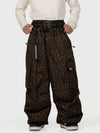 Men's Functional Street Utility Belt Cargo Multi Pocket Baggy Snow Pants