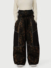 Women's Wild Motion Multi Pocket Reflective Colorblock Super Baggy Snow Pants