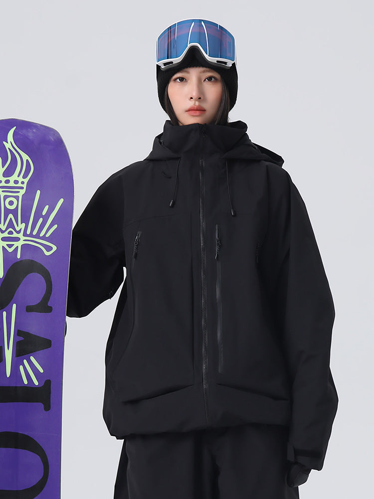 Capron Ridge Master Women's Searipe Unisex Ridge Master All-Conditions Baggy Snow Jacket ...