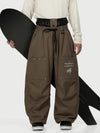 Men's Camden Punk Rivet Street Utility Cargo Snow Pants – Baggy Freestyle Fit