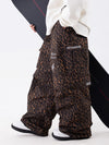 Women's Wild Soul Steeze Shred Master Baggy Street Cargo Leopard Snow Pants / Shorts