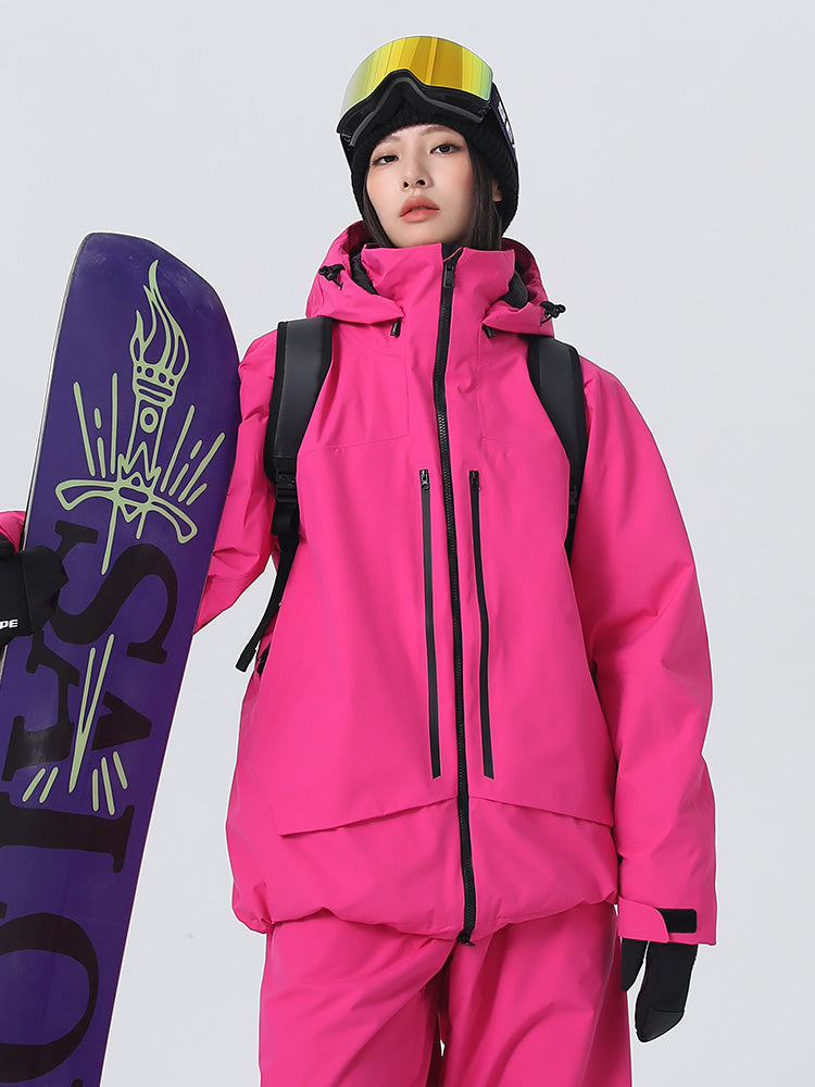 Women's Searipe Unisex Ridge Master Mountain Freerider Baggy Snow Jack ...