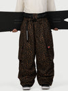 Men's Functional Street Utility Belt Cargo Multi Pocket Baggy Snow Pants