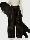 Women's Wild Motion Multi Pocket Reflective Colorblock Super Baggy Snow Pants