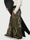 Men's Wild Motion Multi Pocket Reflective Colorblock Super Baggy Snow Pants