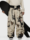Men's Functional Street Utility Belt Cargo Multi Pocket Baggy Snow Pants